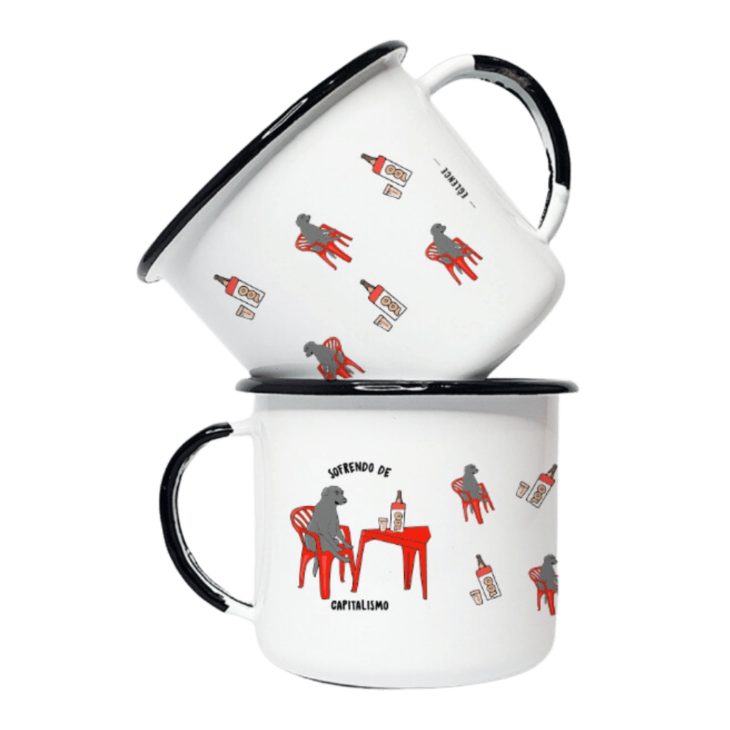 CANECA SOFRENDO DE CAPITALISMO