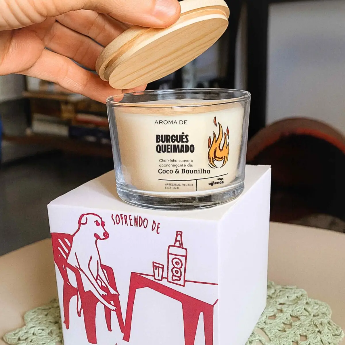 Vela aroma de Burguês Queimado