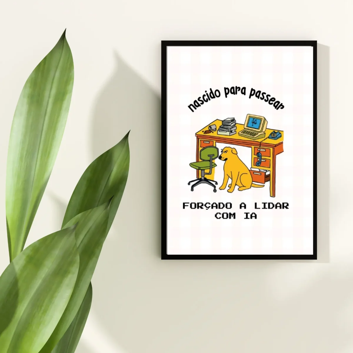 Quadro Lidar com IA - acetato