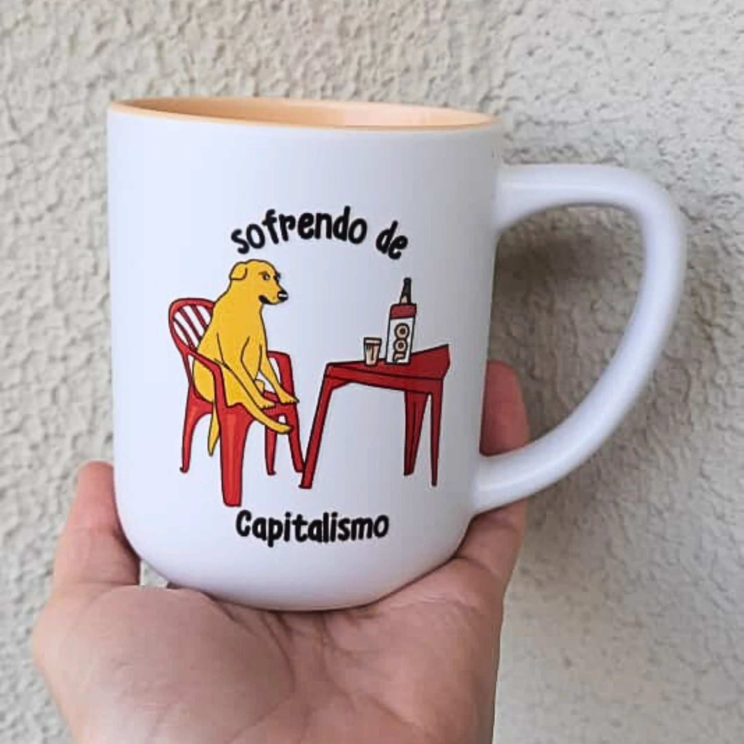 Caneca de Cerâmica Sofrendo de capitalismo - Imagem 4