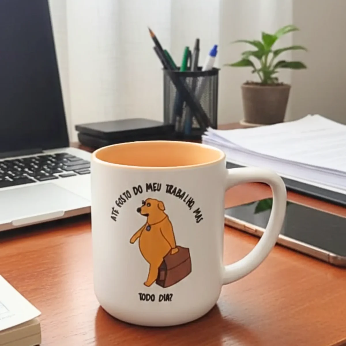Caneca Trabalhar todo dia