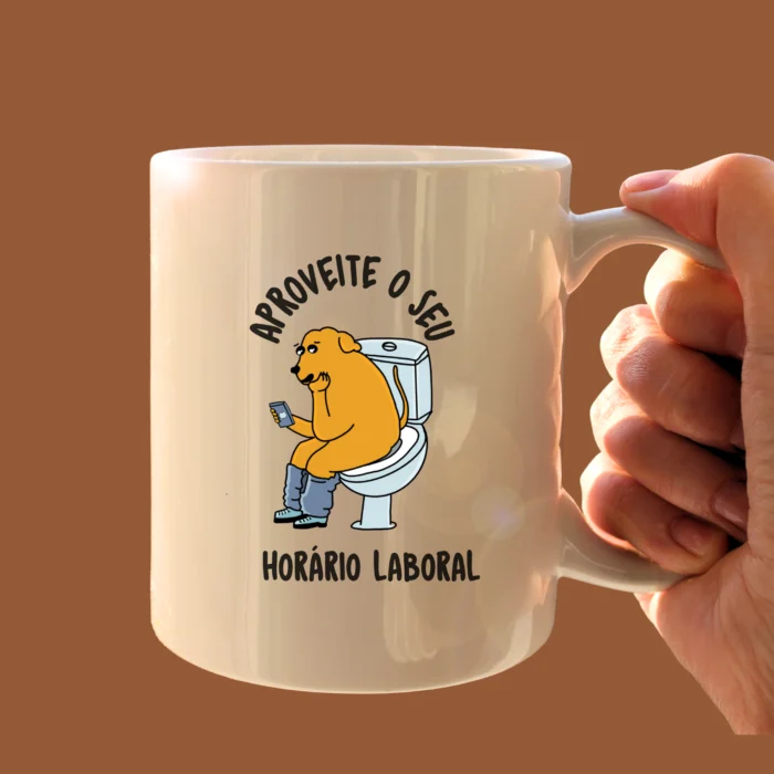 Caneca Aproveite o seu horário laboral