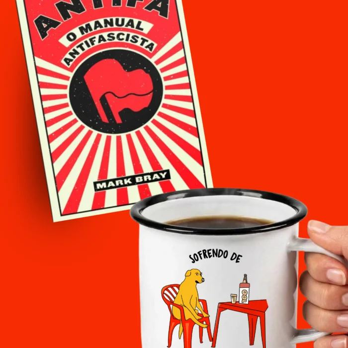 Kit Manual Antifascista + Caneca Sofrendo de Capitalismo