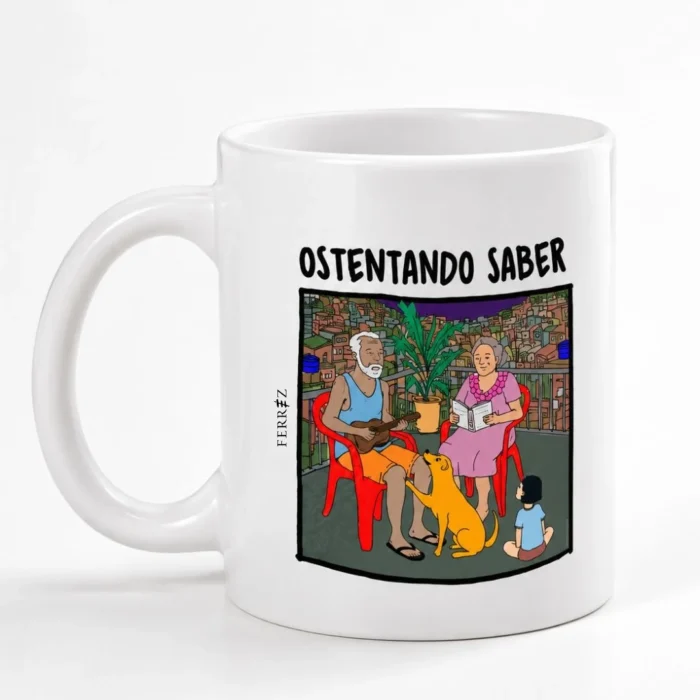 Caneca Cerâmica – Collab Eglence + Ferréz – Ostentando Saber