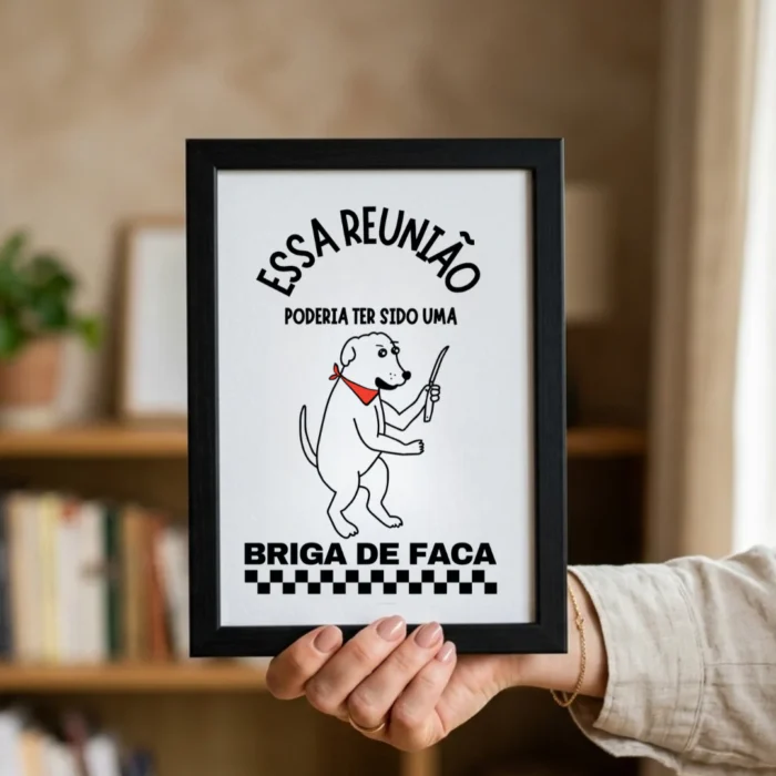 Quadro Briga de faca