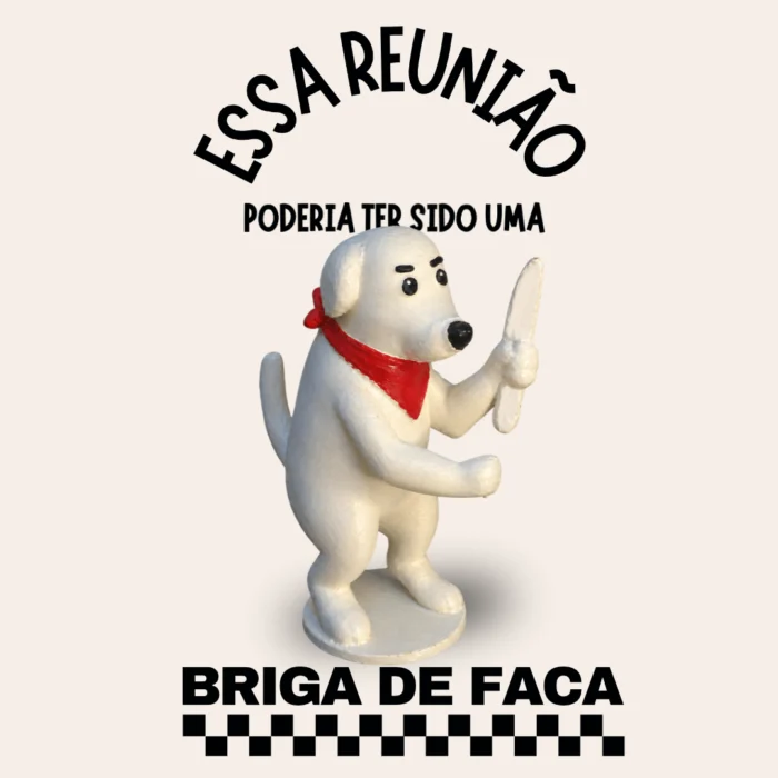 Mascote 3D Briga de Faca